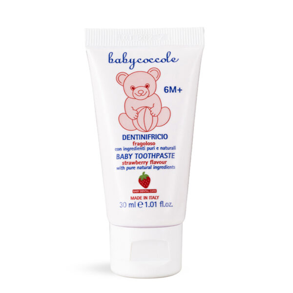 Kem đánh răng hương dâu tây BABYCOCCOLE BABY TOOTHPASTE STRAWBERRY FLAVOUR 30ml
