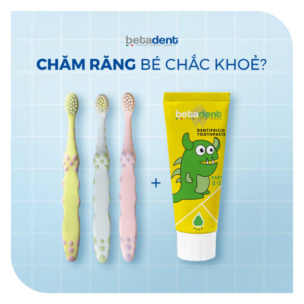 Bàn chải đánh răng BETADENT BABY 0-4 tuổi - Ảnh 3