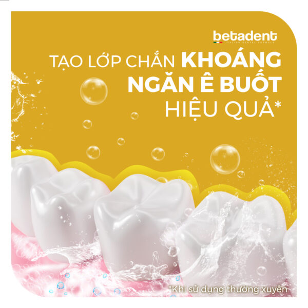 Kem đánh răng BETADENT SOFT cải thiện ê buốt và chắc khỏe nướu 100ml - Ảnh 9