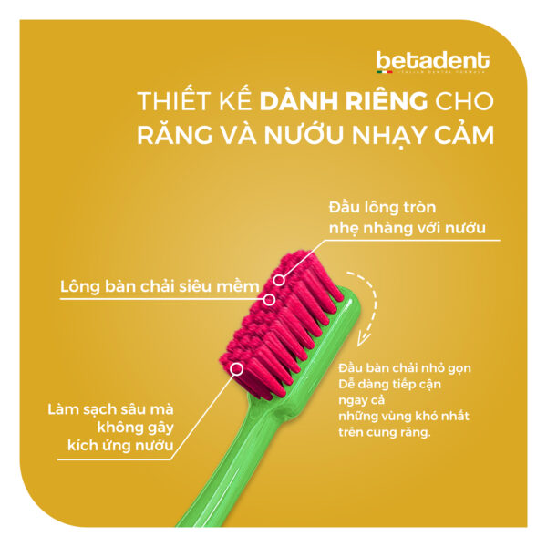 Bàn chải đánh răng BETADENT EXTRA SOFT TOOTHBRUSH - Ảnh 2
