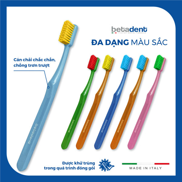 Bàn chải đánh răng BETADENT MEDIUM TOOTHBRUSH - Ảnh 4