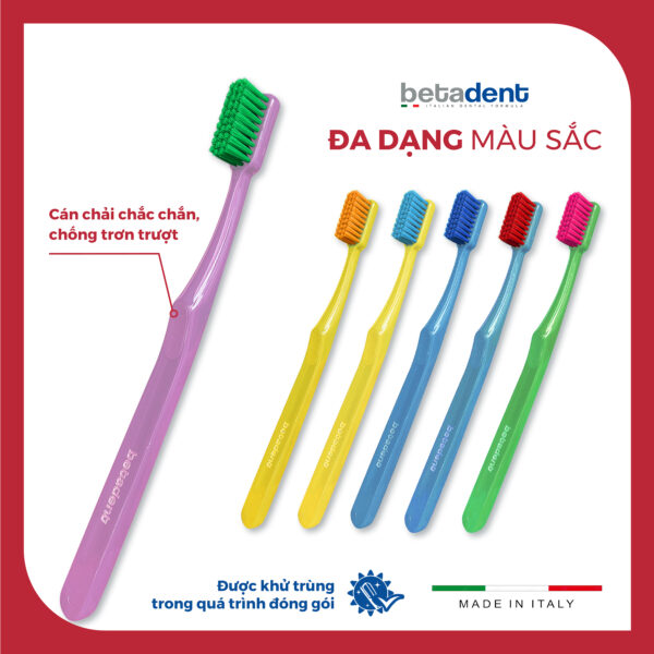 Bàn chải đánh răng BETADENT HARD TOOTHBRUSH - Ảnh 4