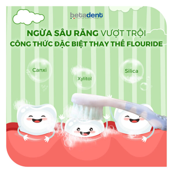 Kem đánh răng cho bé BETADENT BABY 0-3 tuổi hương Lê 75ml - Ảnh 5